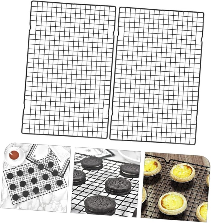 رف تبريد ثقيل 2 قطعة رف سلكي آمن للفرن وغير لاصق للشواء والتحمير - Image 2